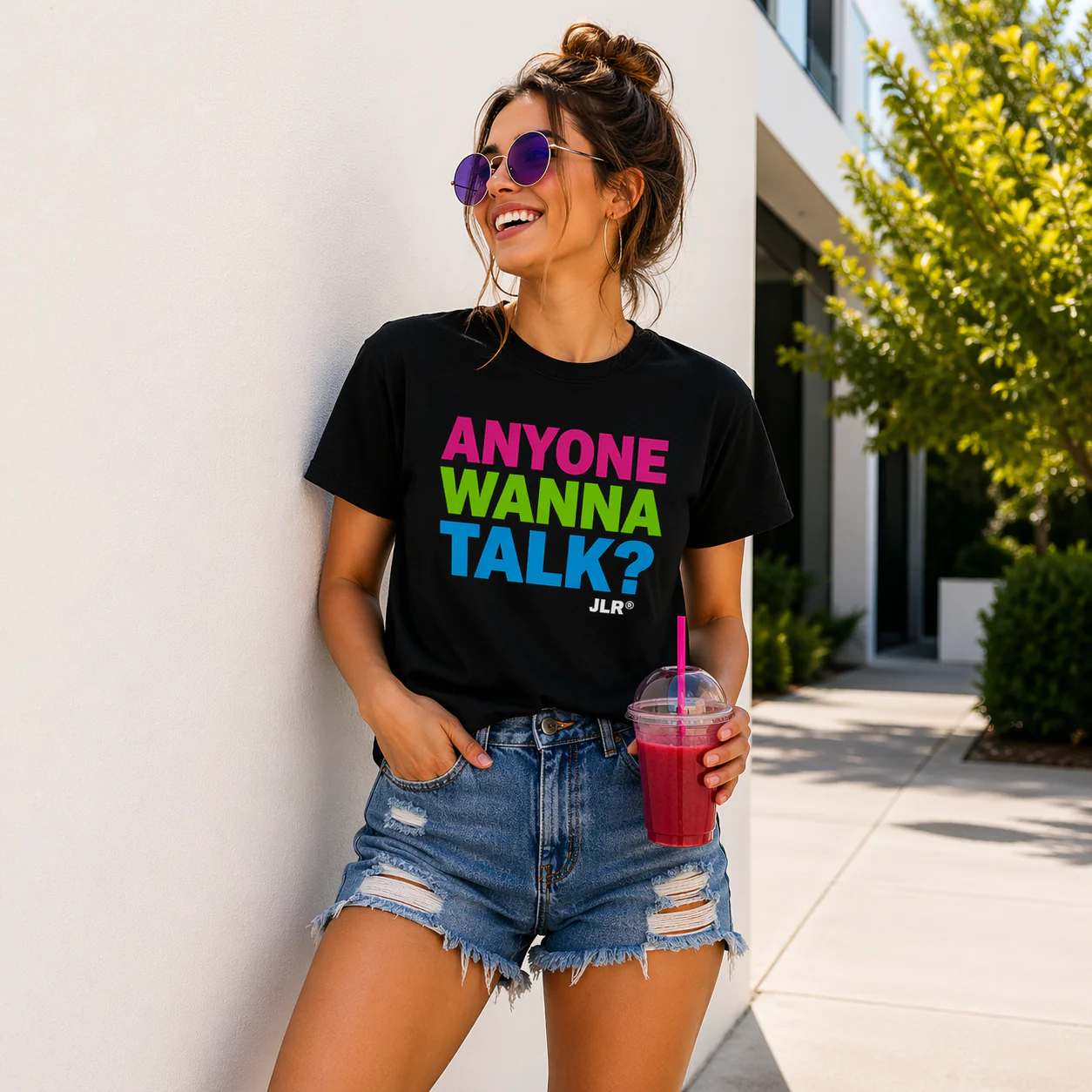 Anyone Wanna Talk? T-Shirt - Image 2