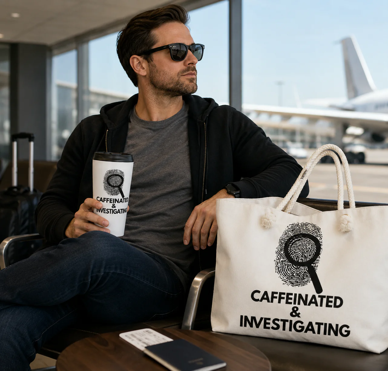 Caffeinated & Investigating Tumbler - Image 2