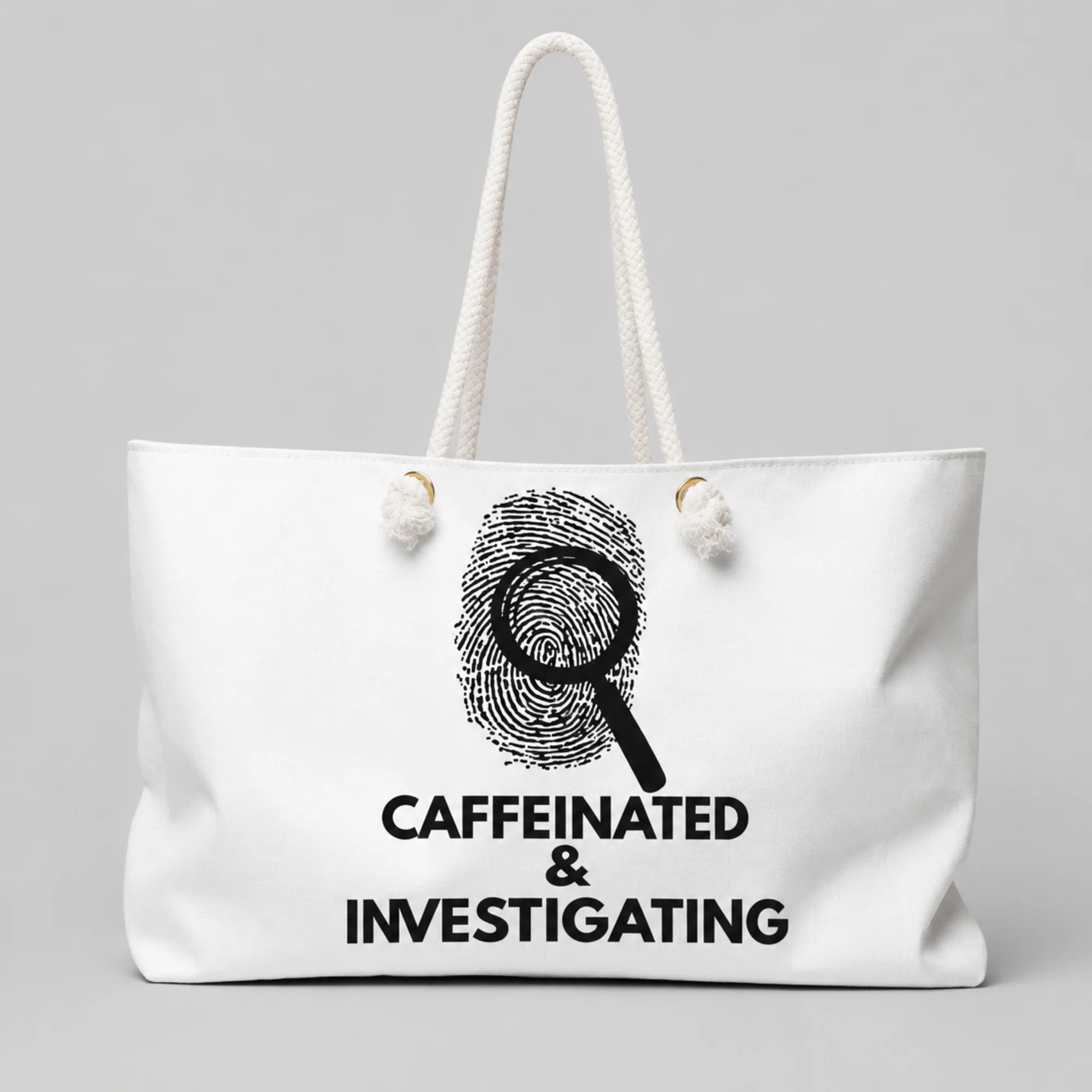 Caffeinated & Investigating Weekender Bag