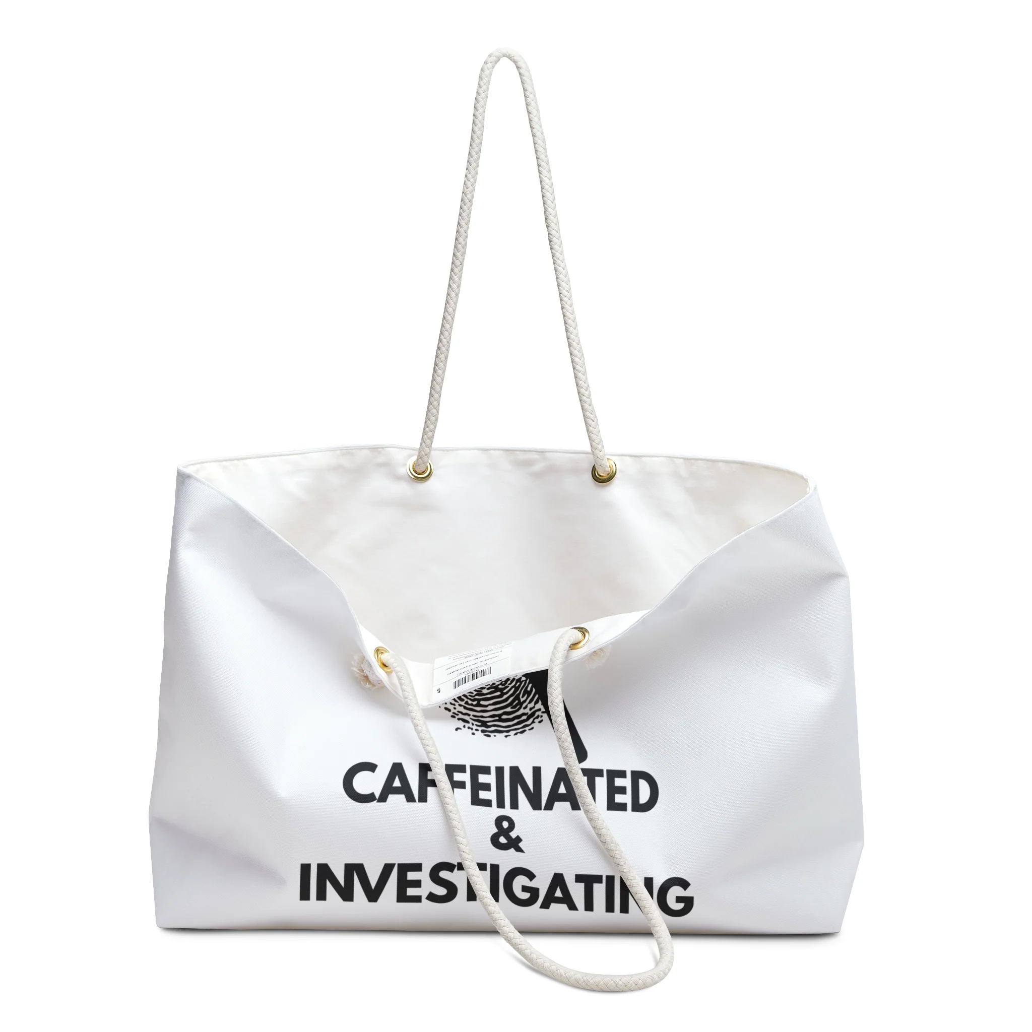 Caffeinated & Investigating Weekender Bag - Image 5