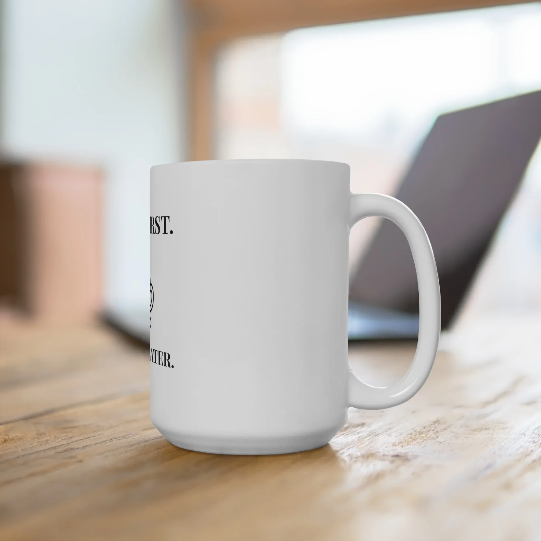 Coffee First. Answers Later. Mug - Image 4