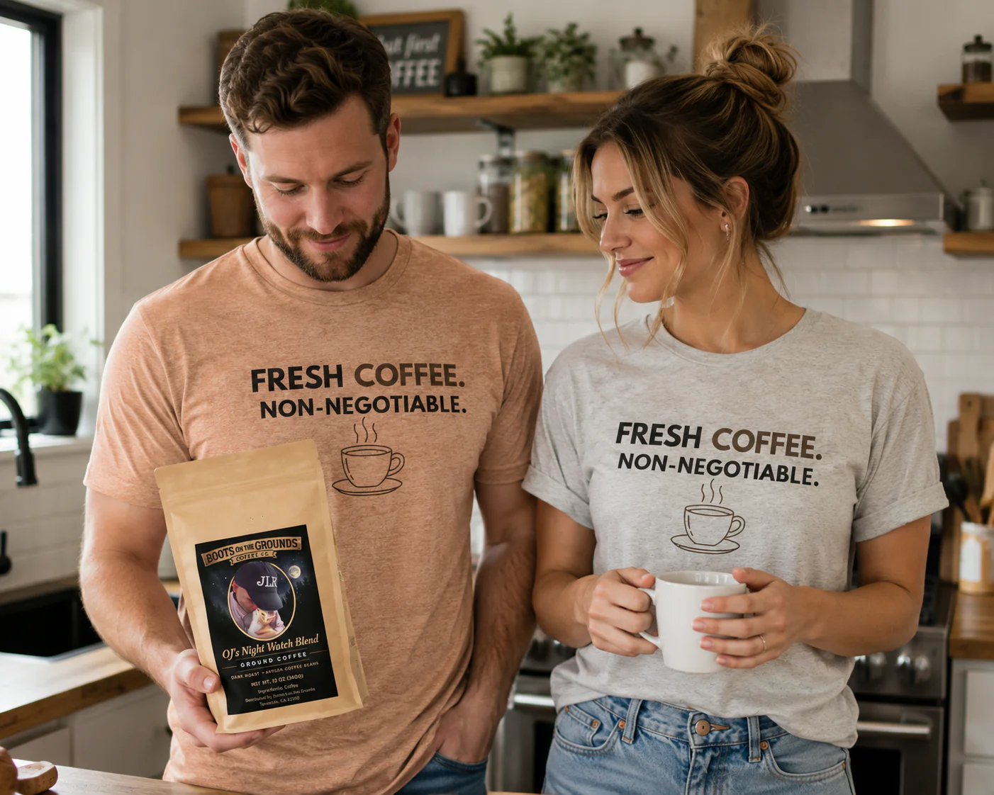 Fresh Coffee T-Shirt - Image 2