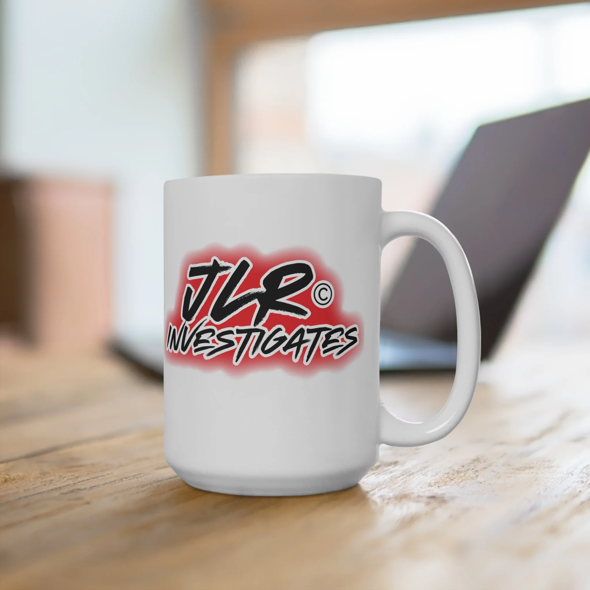 JLR© Bold Logo Coffee Mug – White - Image 5