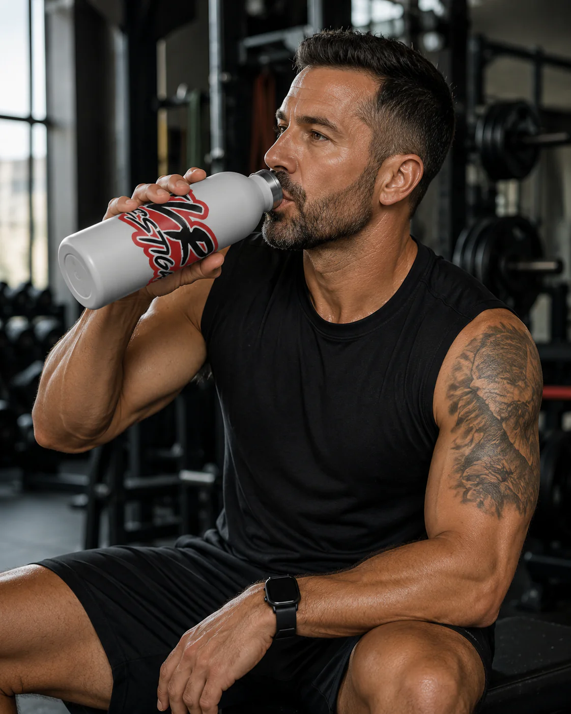 JLR© Bold Logo Water Bottle | 20oz Insulated - Image 2