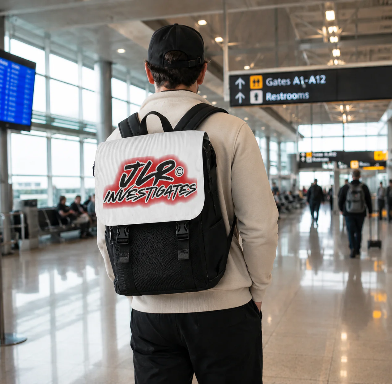 JLR© Investigates Logo Shoulder Backpack - Image 2