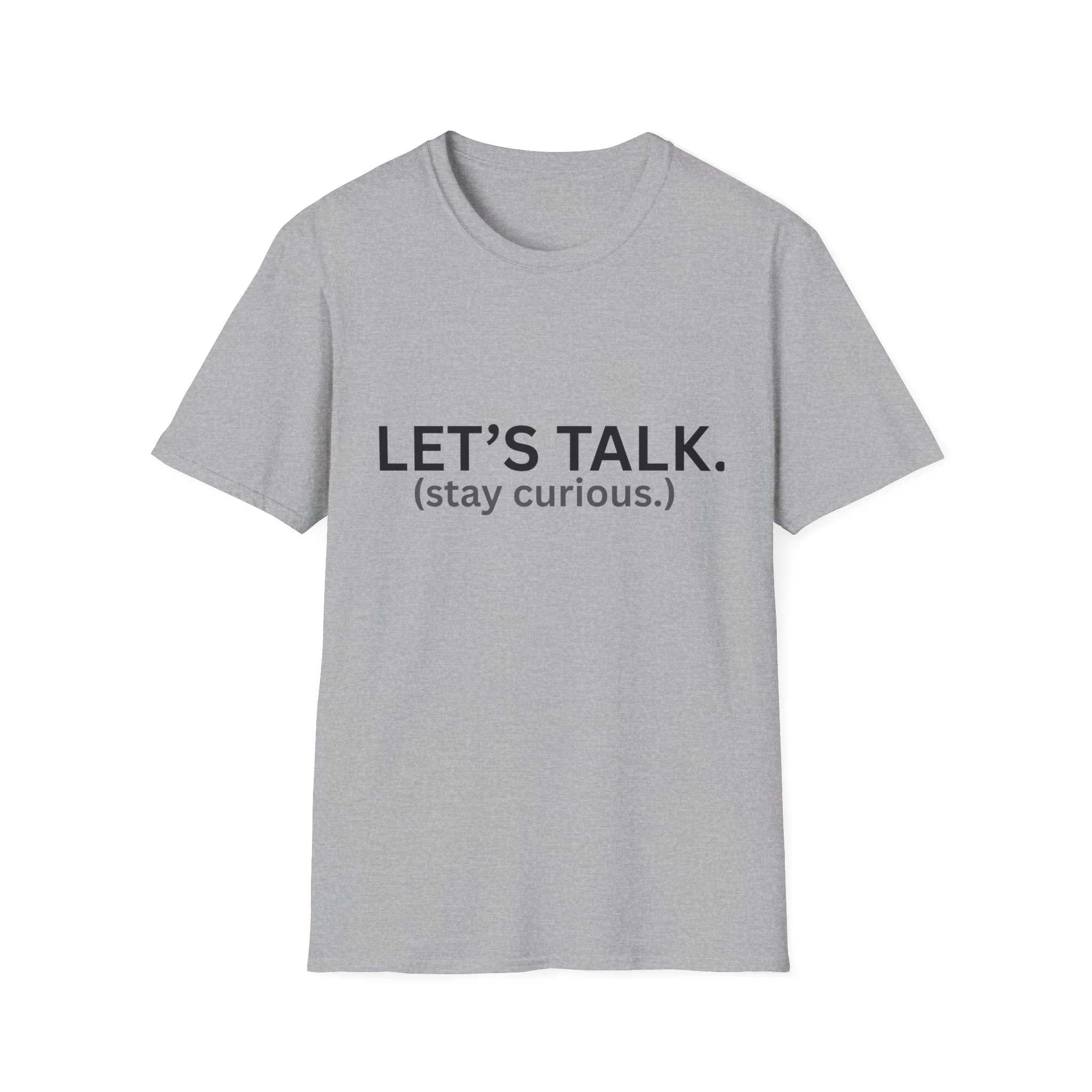 Let's Talk T-Shirt (black letters) - Image 3