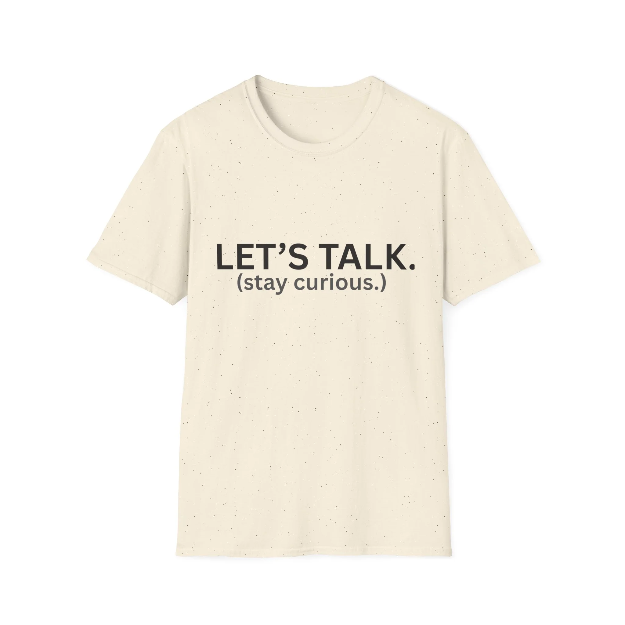 Let's Talk T-Shirt (black letters) - Image 4