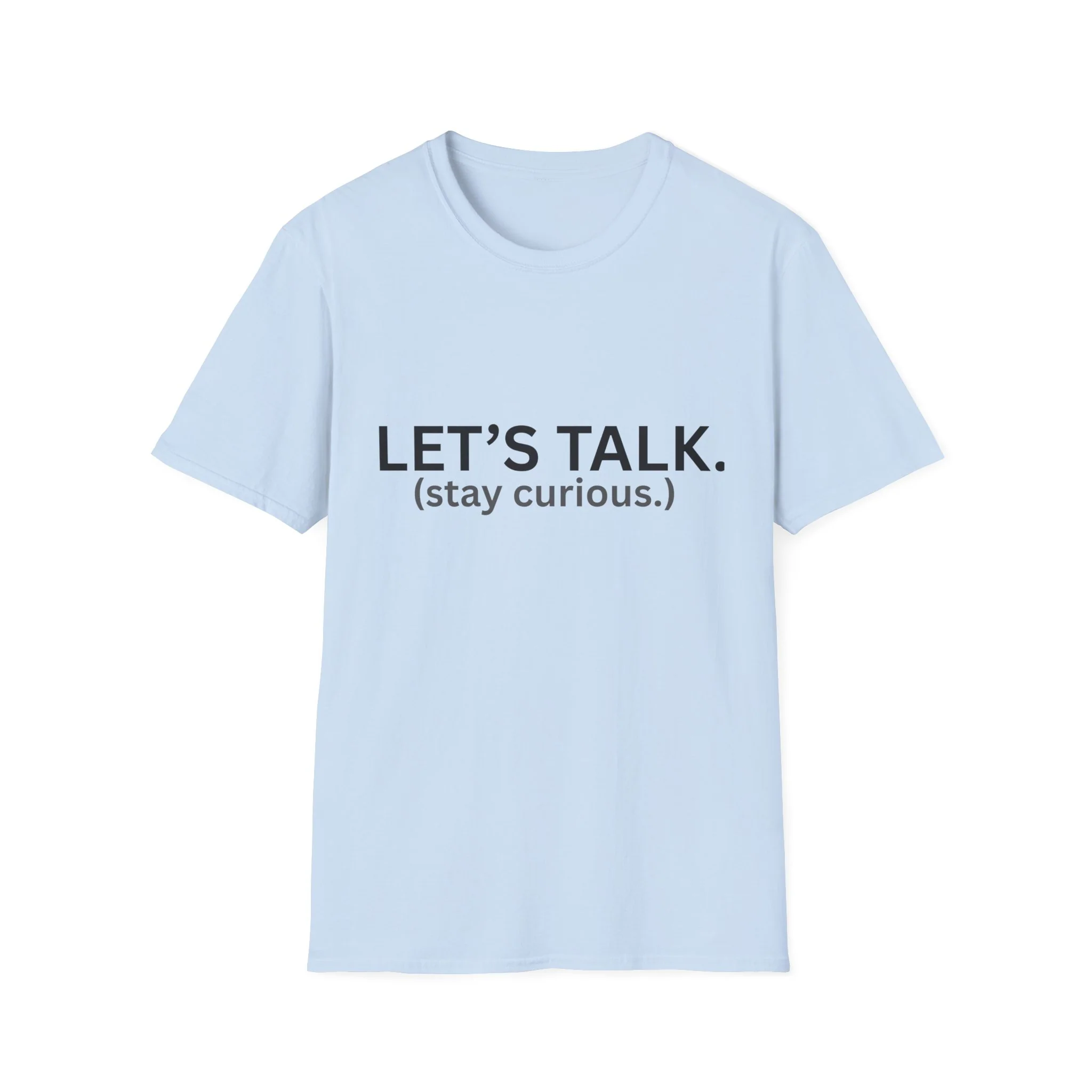 Let's Talk T-Shirt (black letters) - Image 5