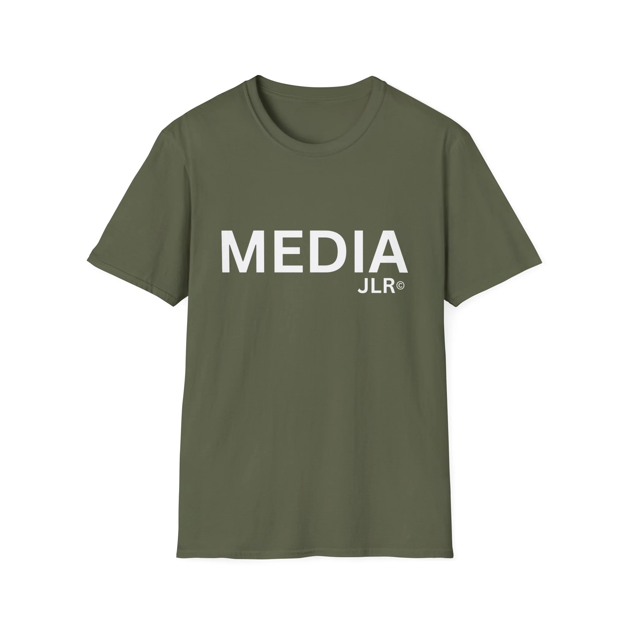 MEDIA JLR© T-Shirt — White Logo - Image 4