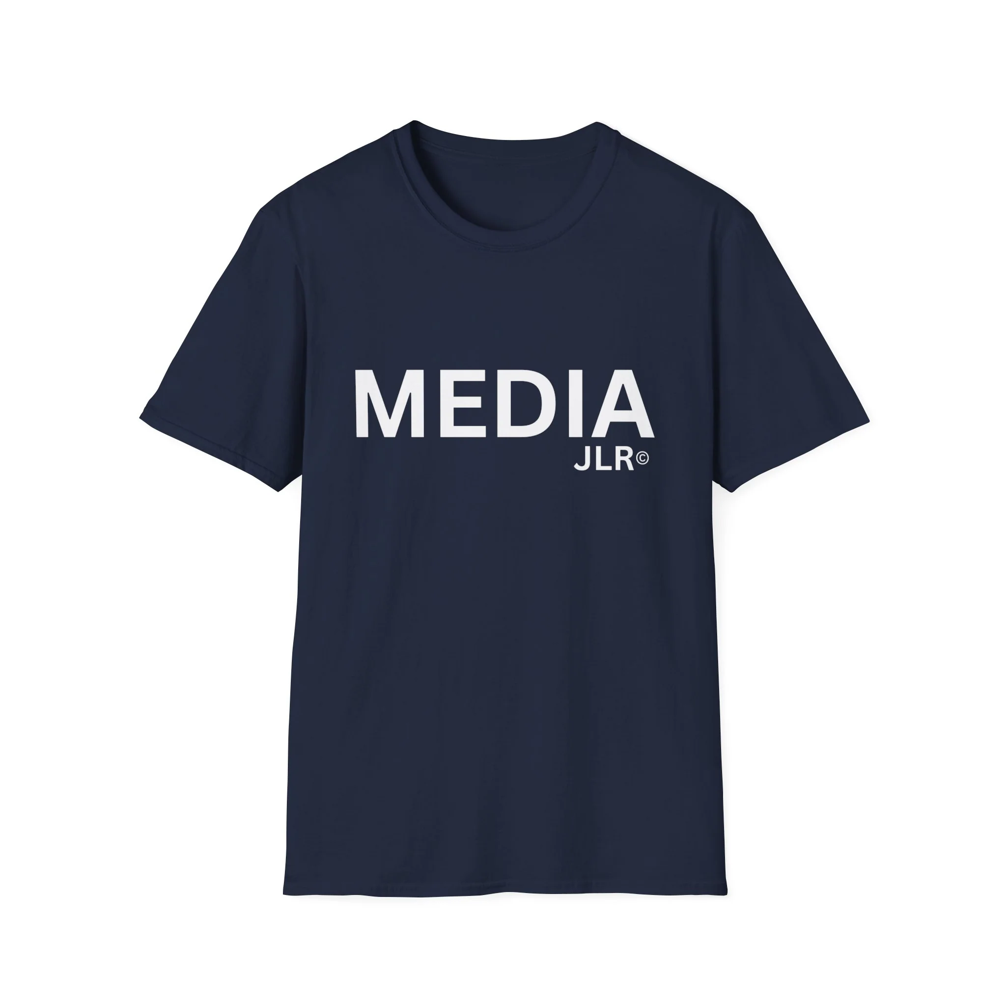 MEDIA JLR© T-Shirt — White Logo - Image 7