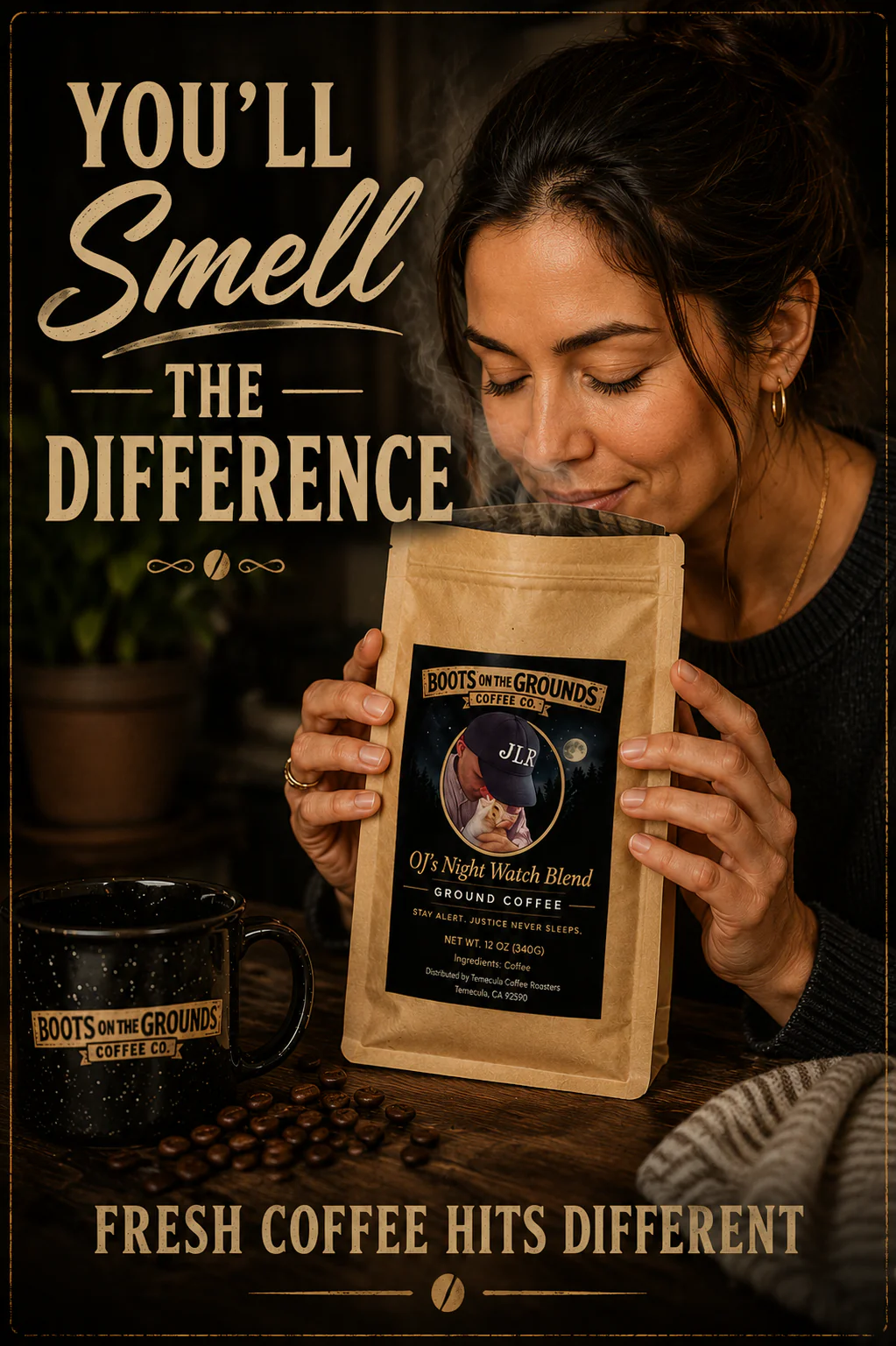 OJ's Nightwatch Blend — Whole Bean 12oz - Image 5